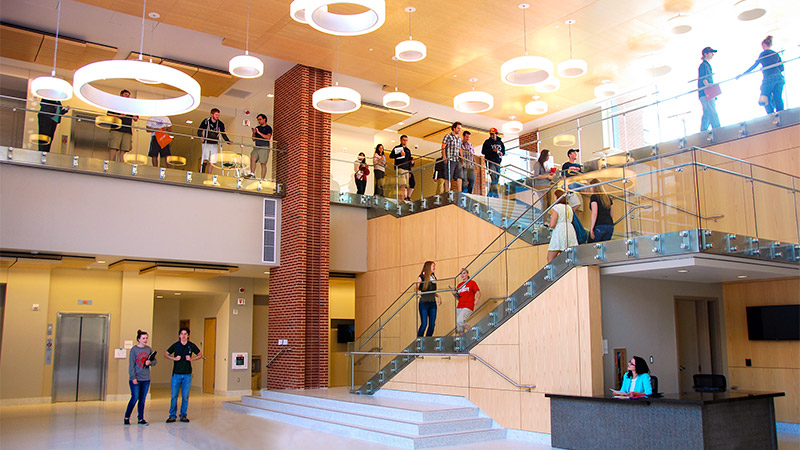 Indoor photo of CCIT Students